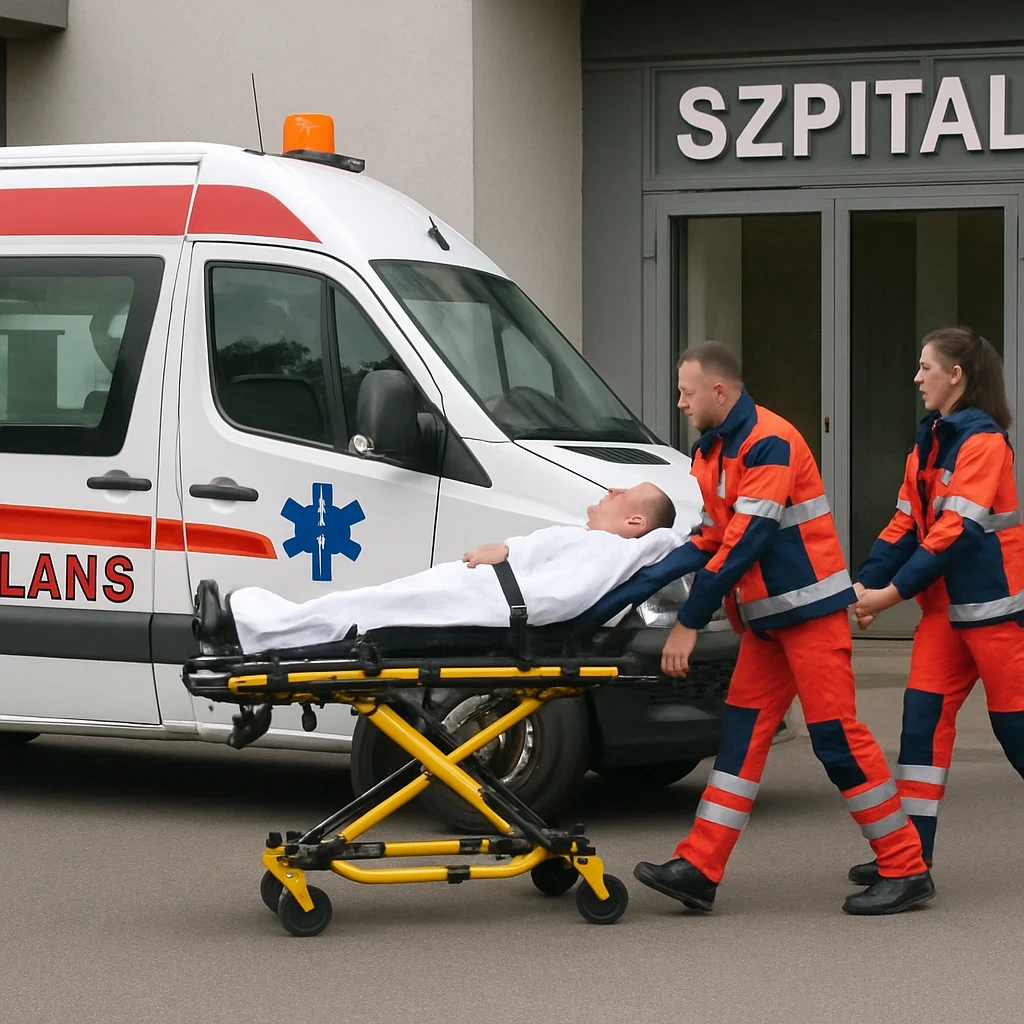 Transport chorego do szpitala - jak zorganizować?